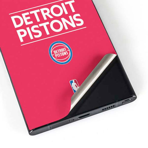NBA Detroit Pistons Standard - Red Galaxy S25 Ultra Skin